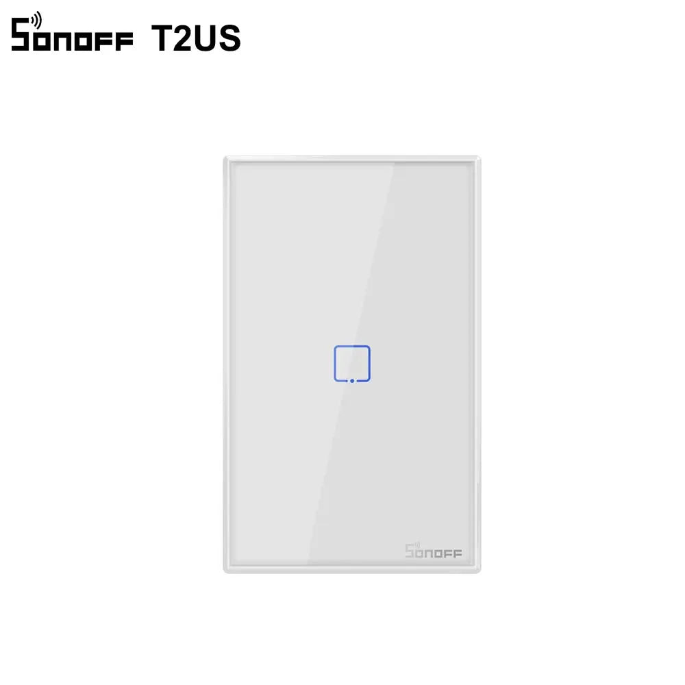 T2US TX Smart Wifi Touch Wall Light Switch with Border Smart Home 1/2/3 Gang 433 Rf/Voice/App Control Works with Alexa