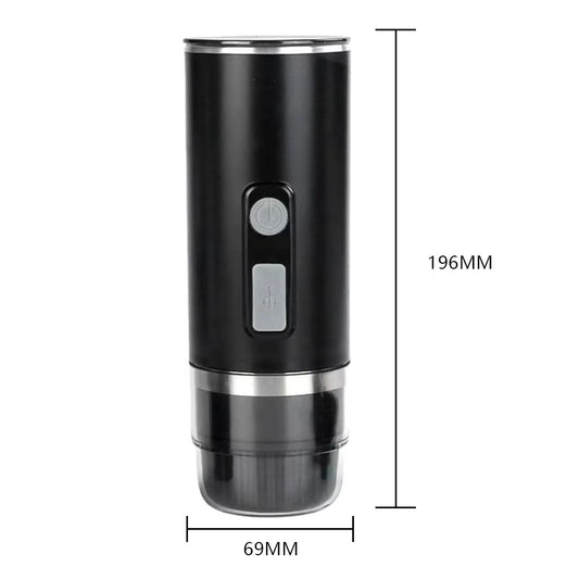 170ML Capsule Coffee Machine Portable Coffee Brewer Rechargrable Compatible with Capsule&Ground Coffee for Home Kitchen Office