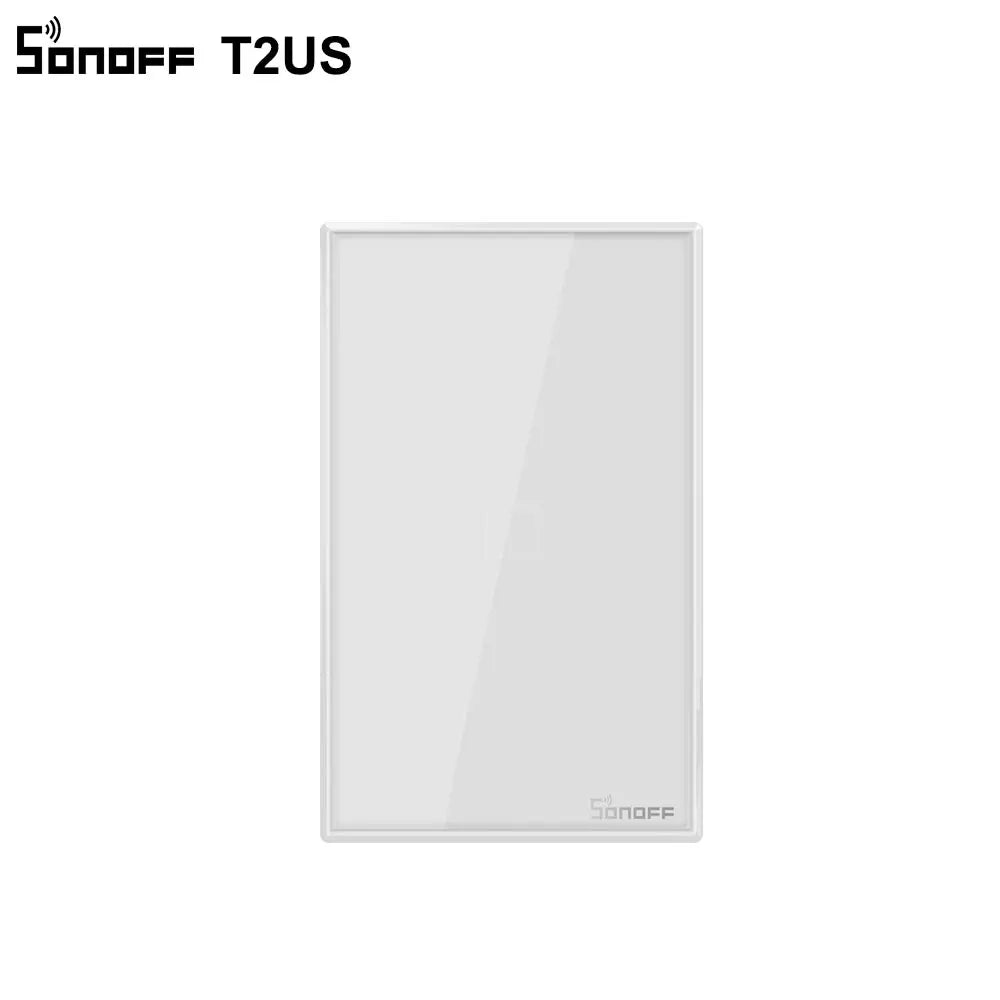 T2US TX Smart Wifi Touch Wall Light Switch with Border Smart Home 1/2/3 Gang 433 Rf/Voice/App Control Works with Alexa