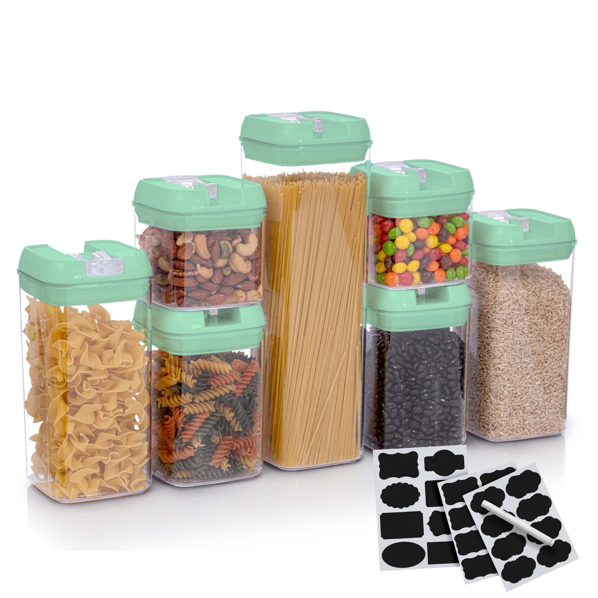 7-Piece Stackable Airtight Food Storage Container Set