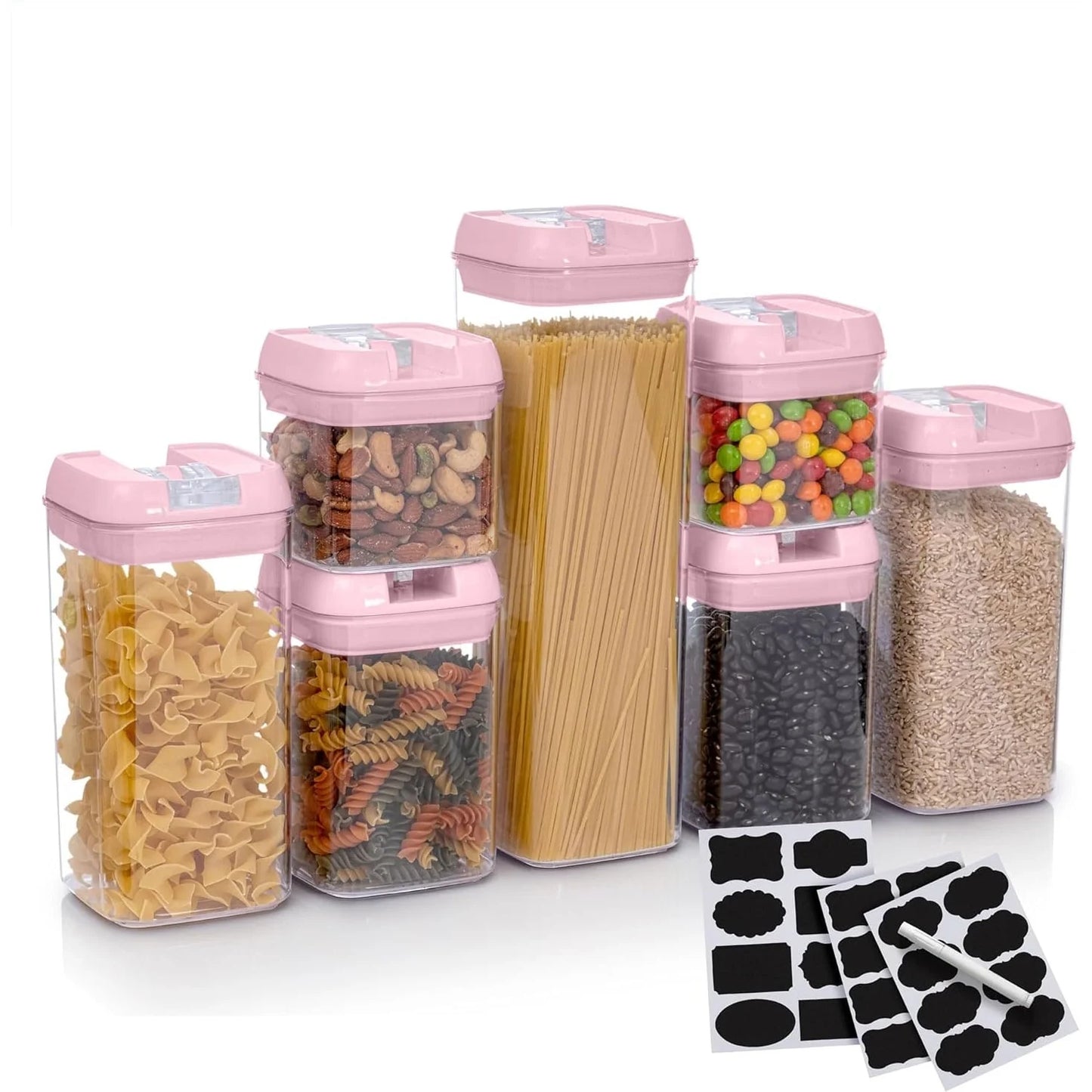 7-Piece Stackable Airtight Food Storage Container Set