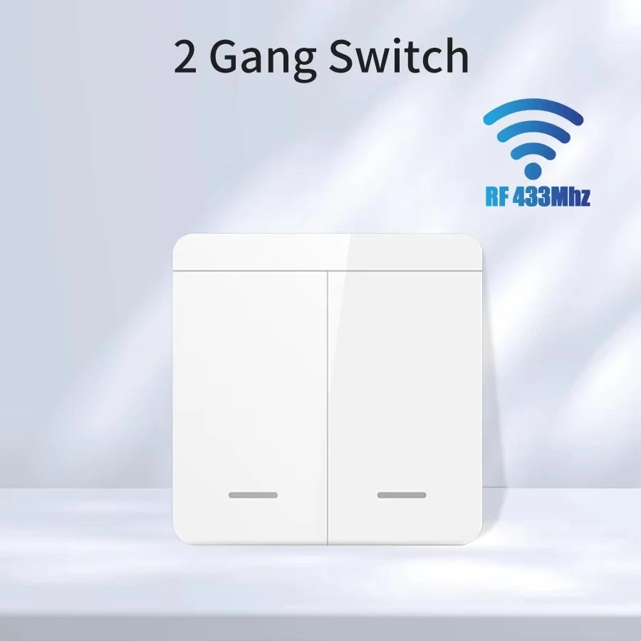 Tuya Wifi Smart Light Switch Smart Home Wireless RF 433Mhz Push Button Wall Switch via Alexa Google Home Alice Smart Life App